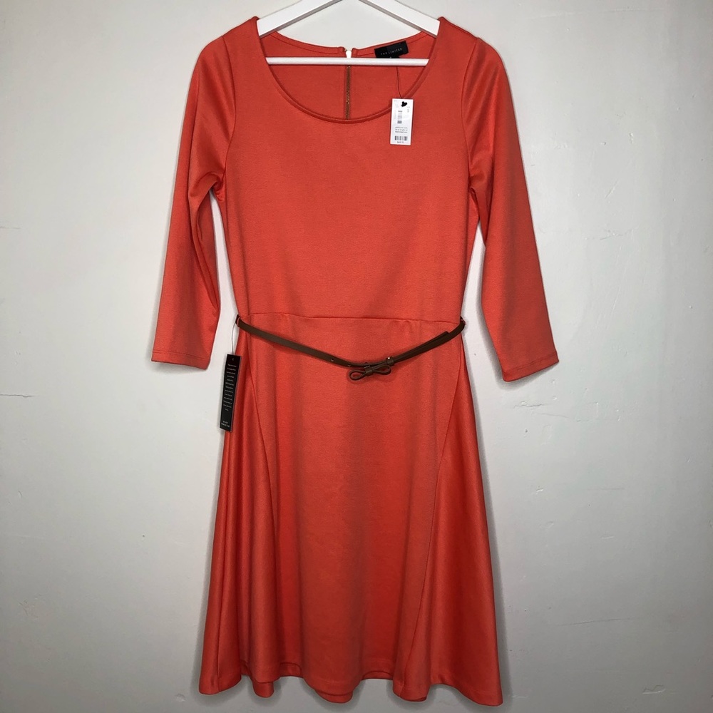 NWT The Limited 3/4 sleeve fit & flare knit dress